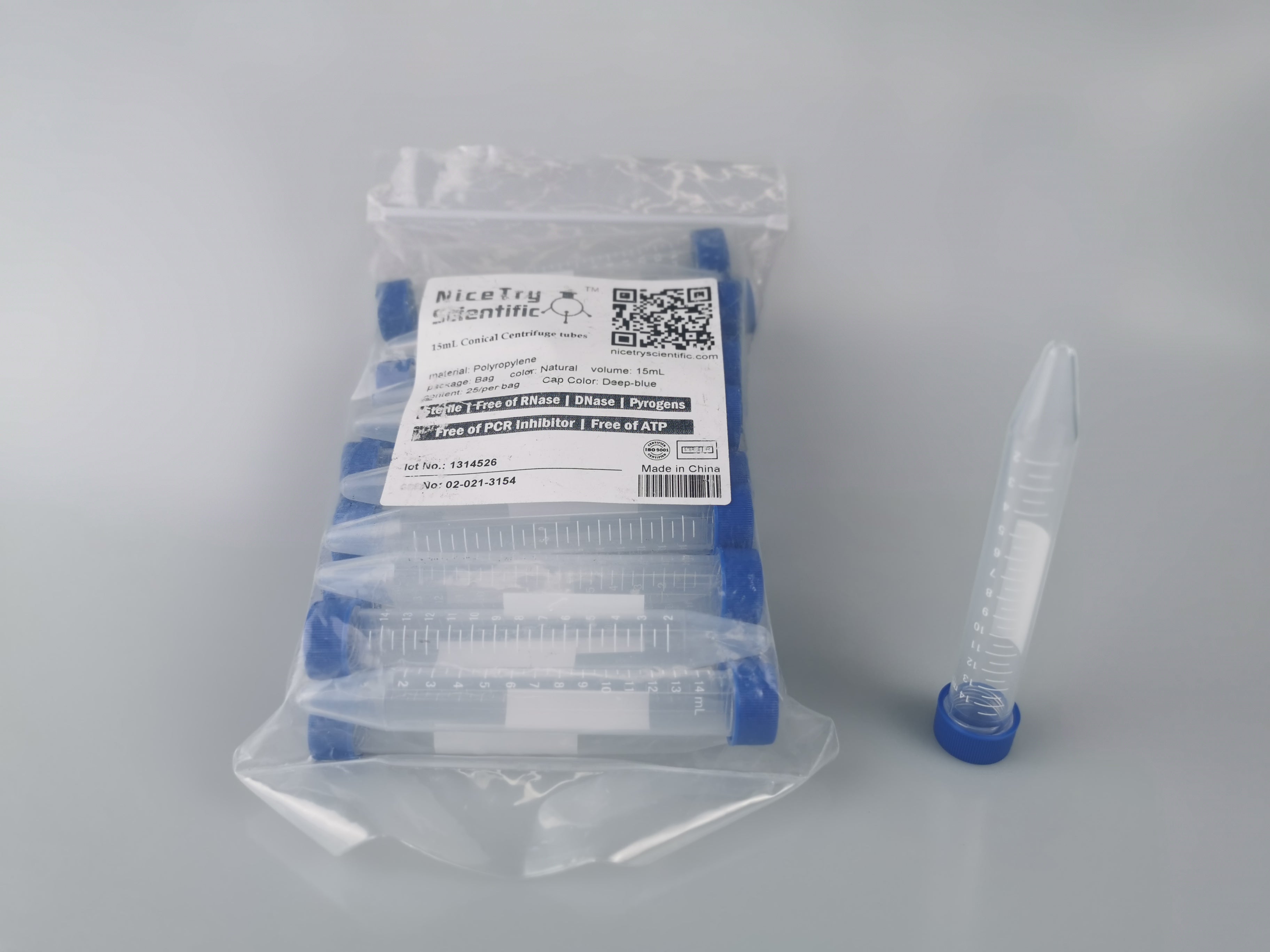 15mL Conical Centrifuge Tubes (in bag)