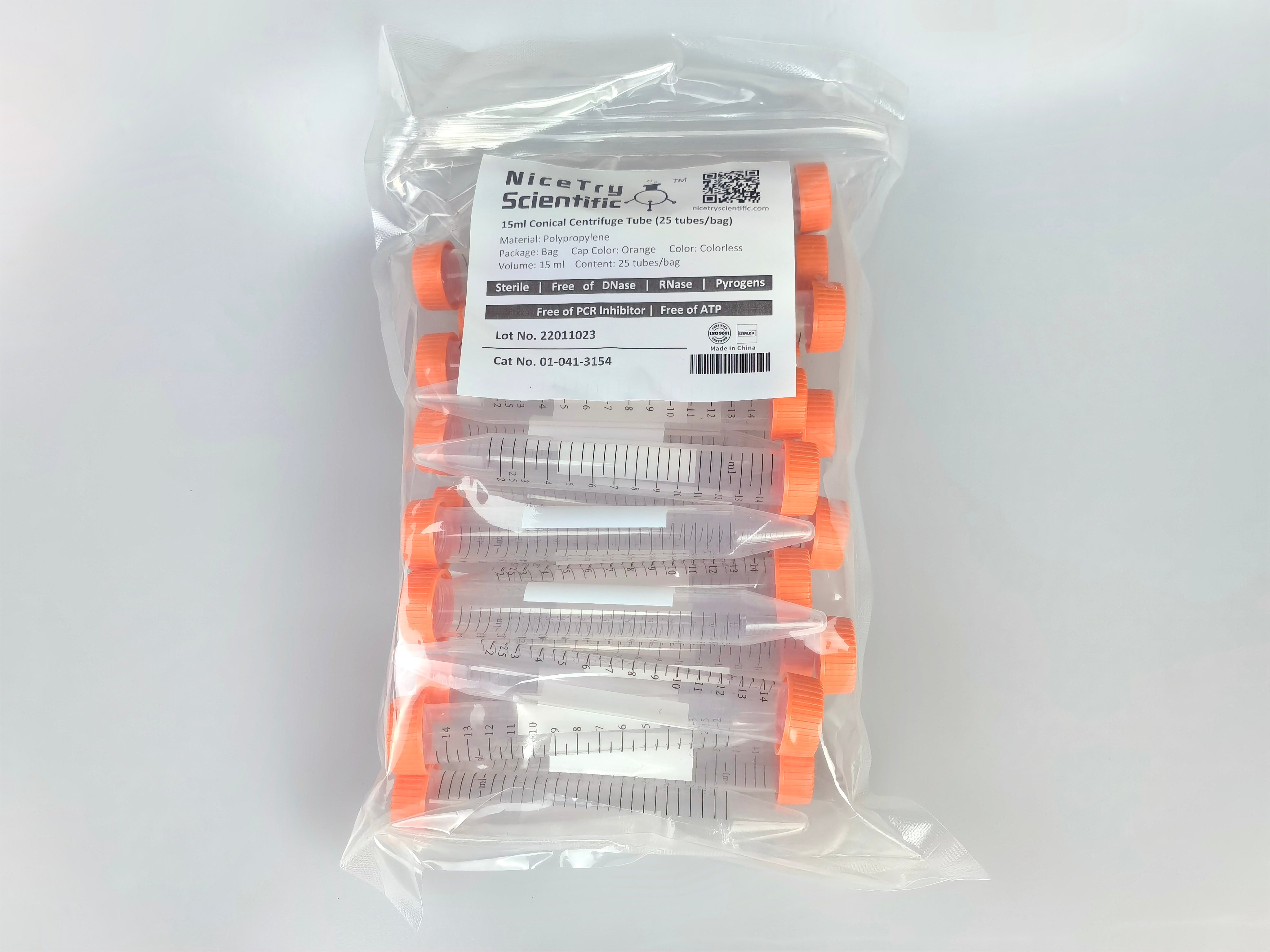 15mL Conical Centrifuge Tubes (in bag)